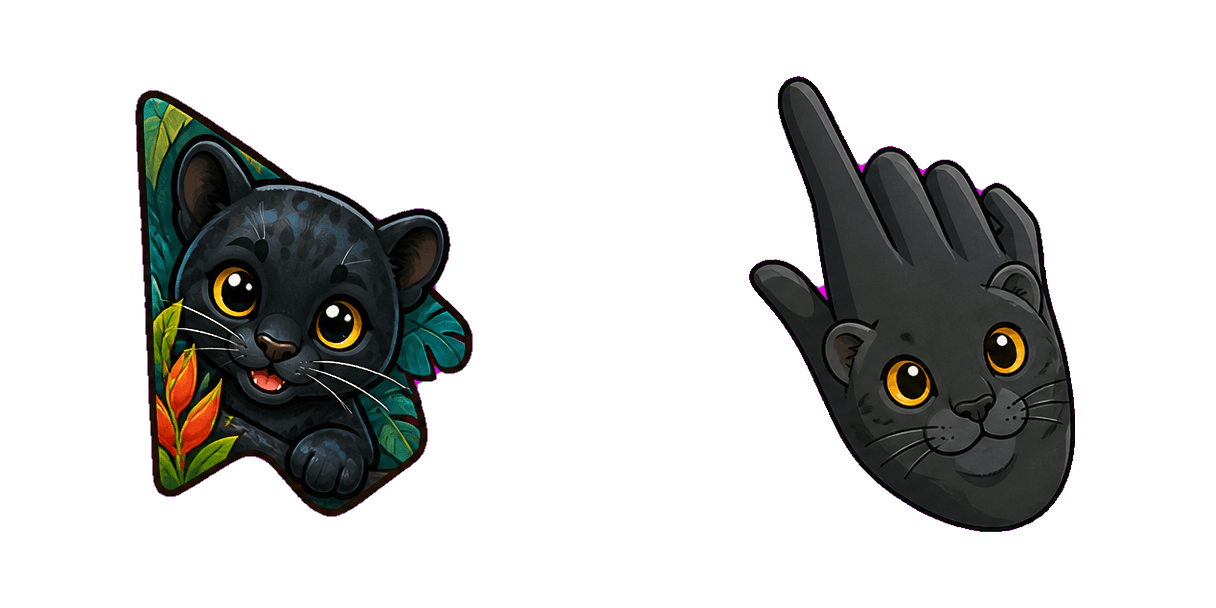 Jungle Black Panther cursor pack