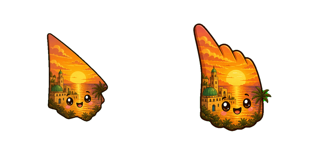 Algeria Golden Sunset Cursor-Paket