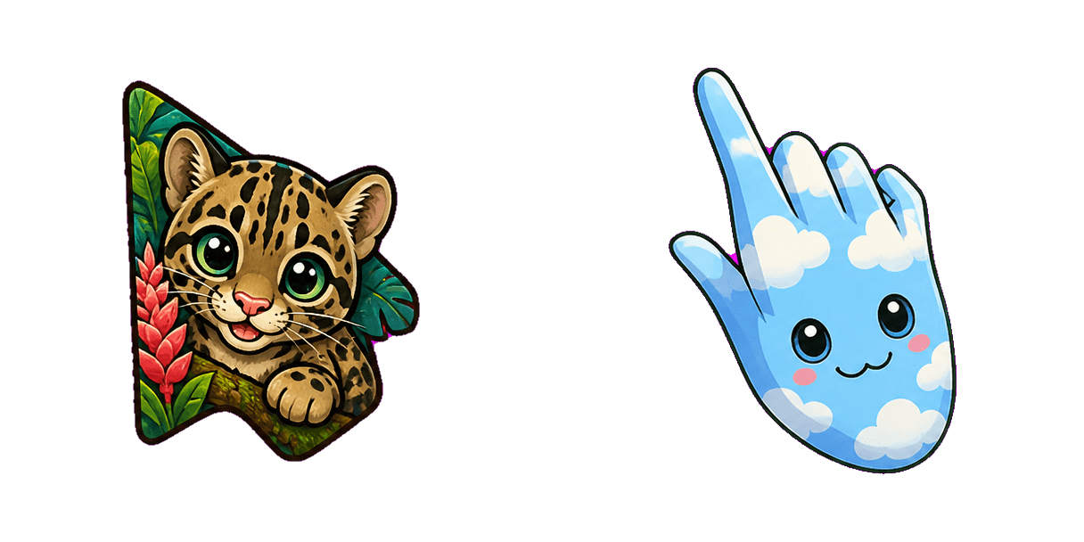 Jungle Clouded Leopard cursor pack