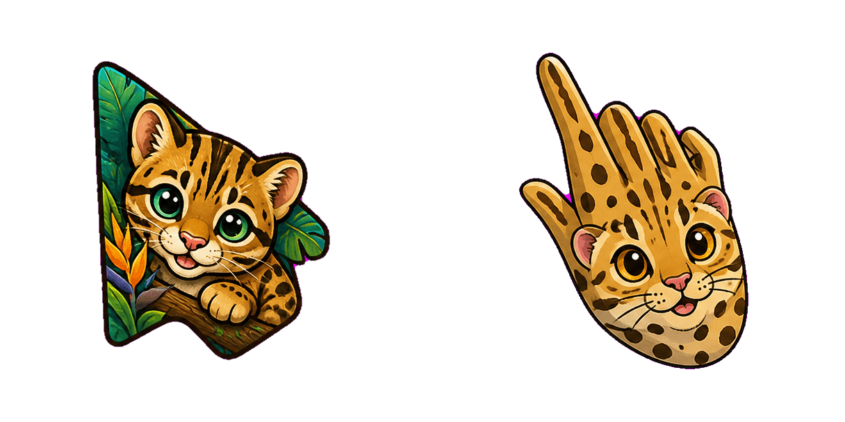 Jungle Ocelot cursor pack