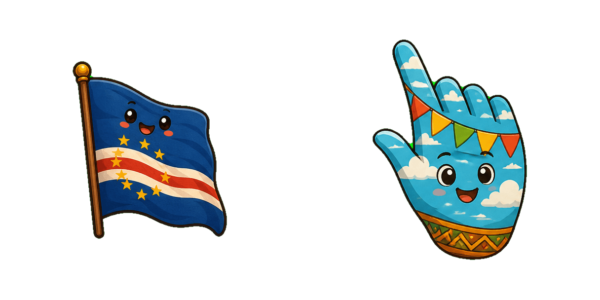حزمة المؤشرات المخصصة Cabo Verde Flag