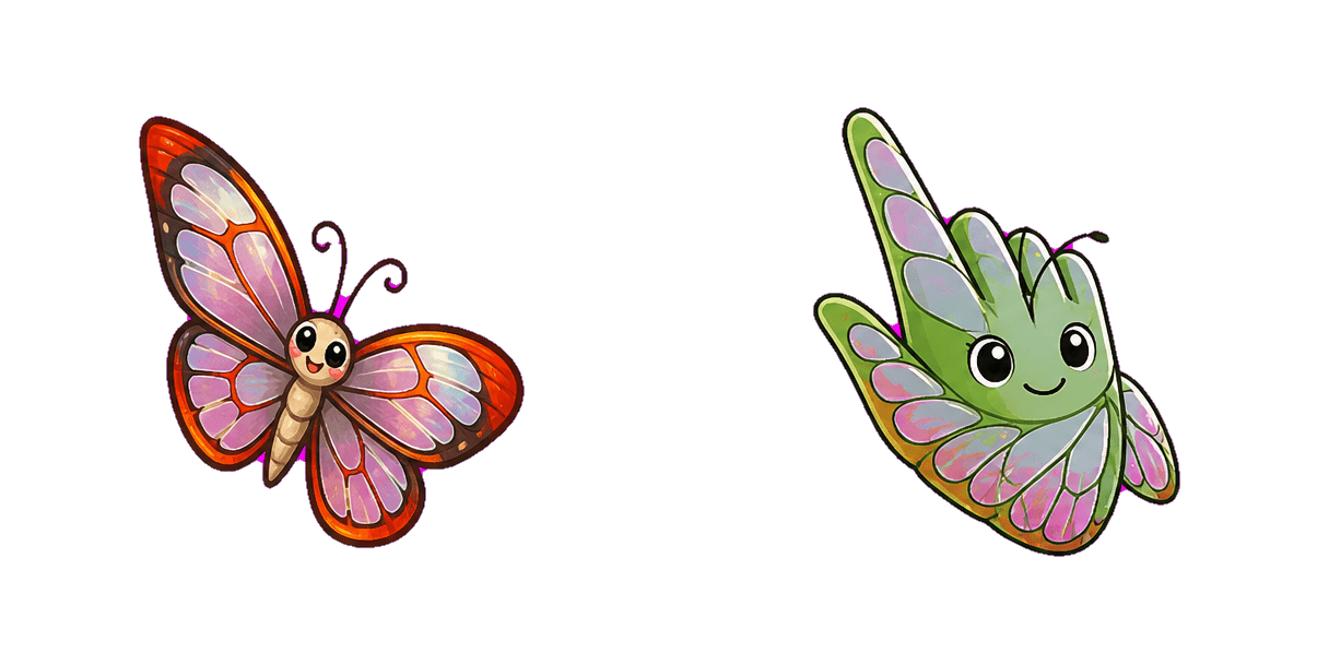 Jungle Glasswing Butterfly Cursor-Paket