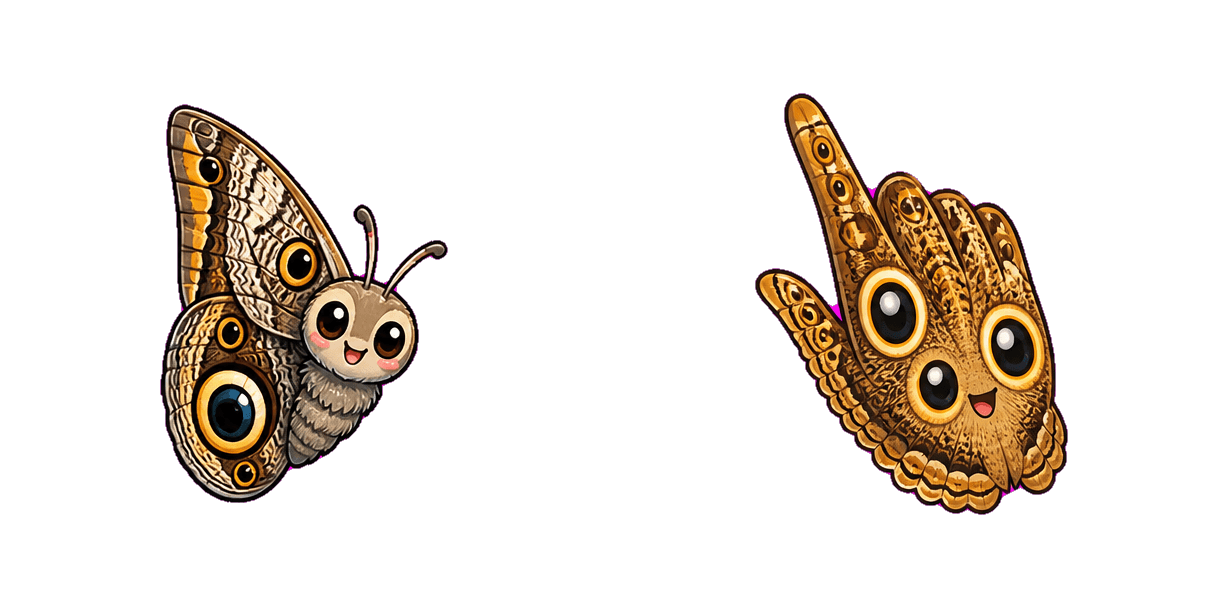 Jungle Owl Butterfly Cursor-Paket