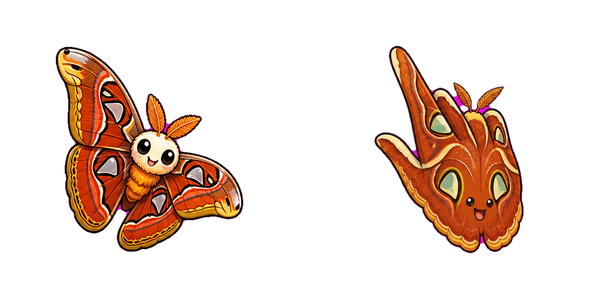 Jungle Atlas Moth Cursor-Paket