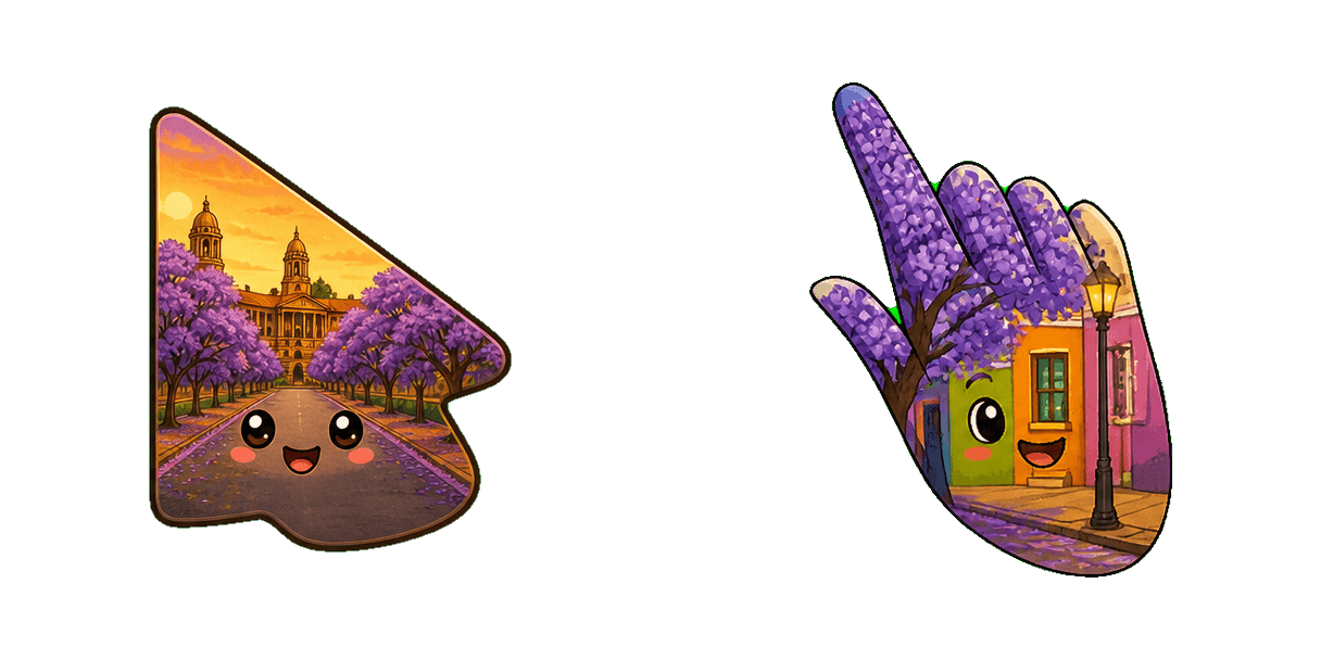 Africa Pretoria Jacaranda Street Cursor-Paket