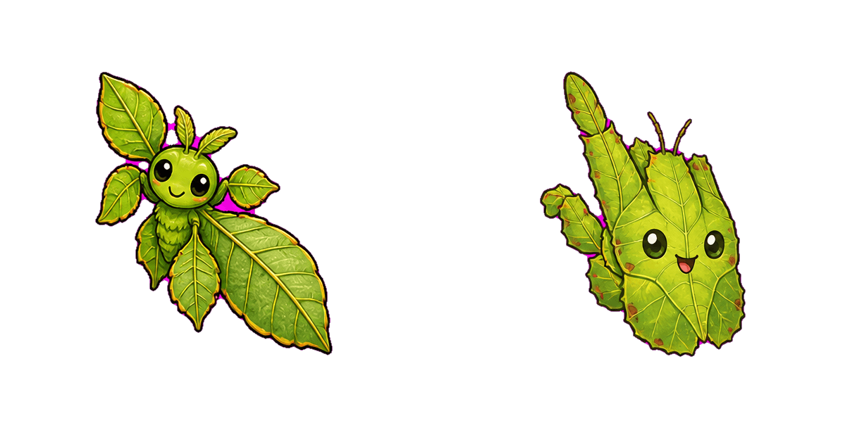 Jungle Leaf Insect Cursor-Paket