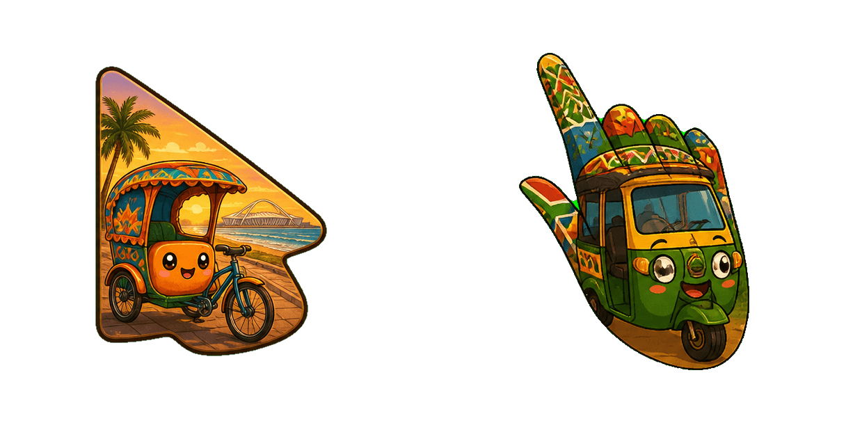 Africa Durban Rickshaw Cursor-Paket