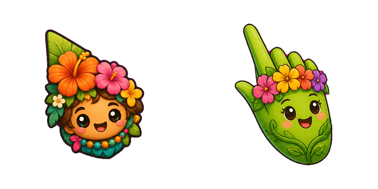 Jungle Flower Crown Cursor-Paket