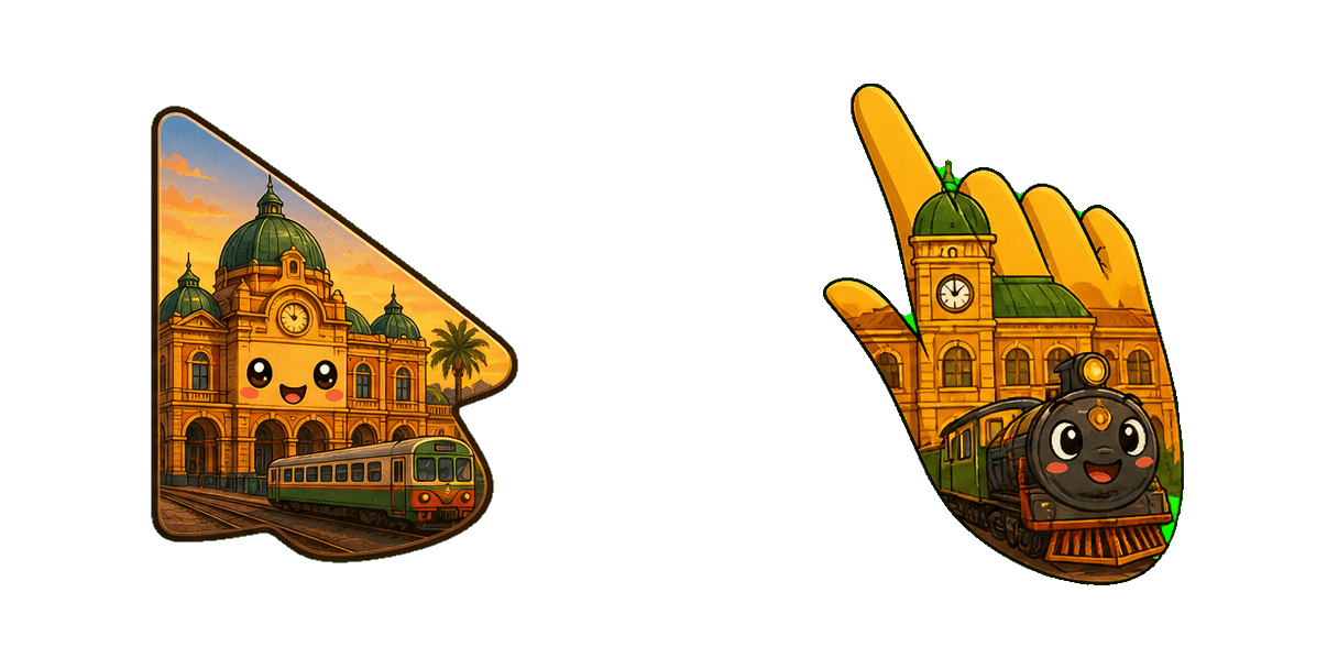 Africa Maputo Railway Station Cursor-Paket