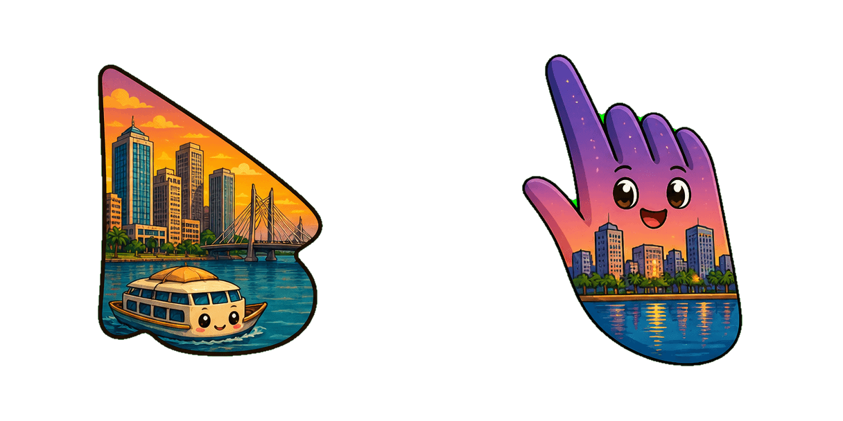 Africa Lagos Lagoon Skyline Cursor-Paket