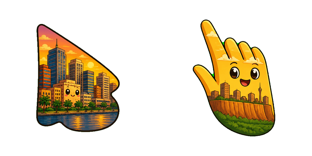 Africa Abidjan Plateau Skyline Cursor-Paket