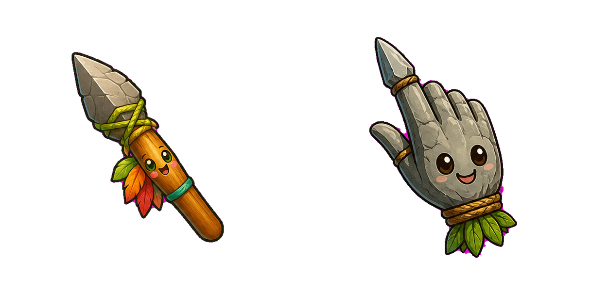 Jungle Stone Spear Cursor-Paket