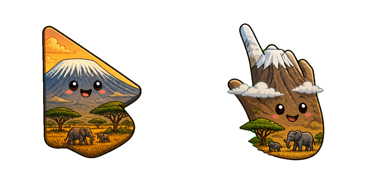 Africa Kilimanjaro Snowcap Cursor-Paket