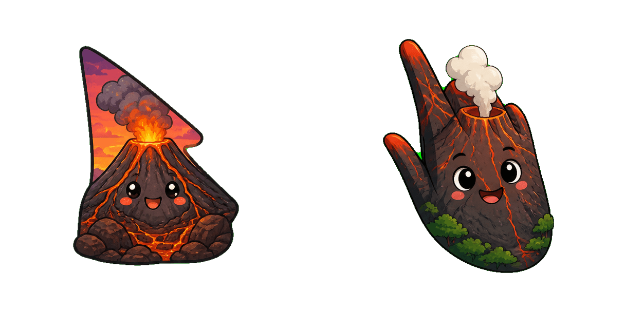 Africa Mount Nyiragongo Cursor-Paket