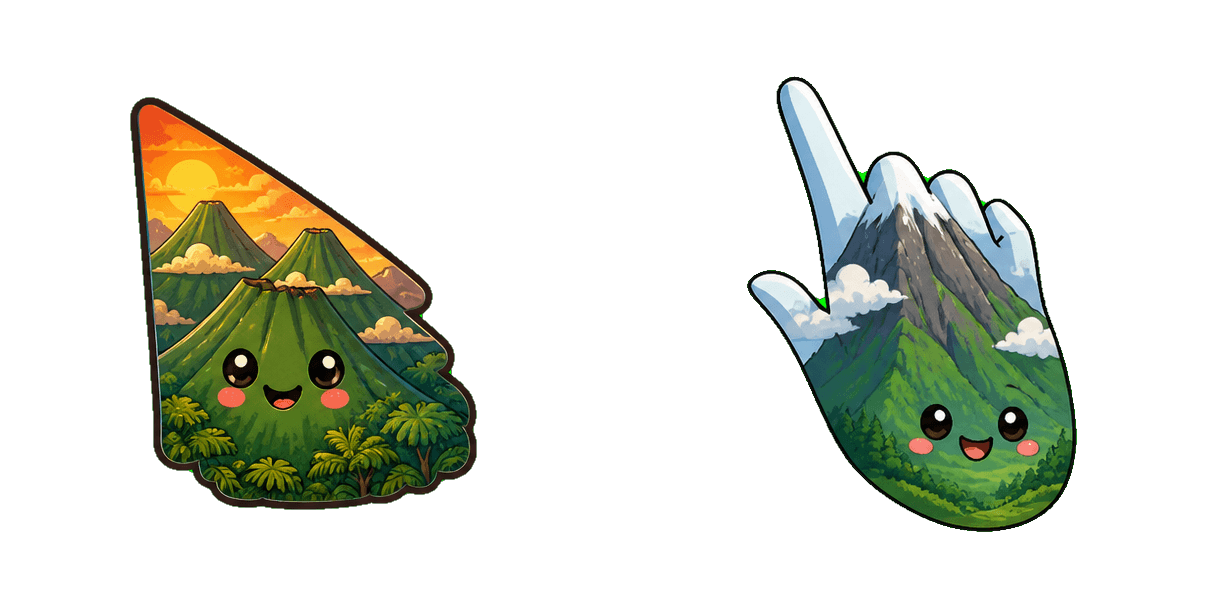 Africa Virunga Volcanoes Cursor-Paket