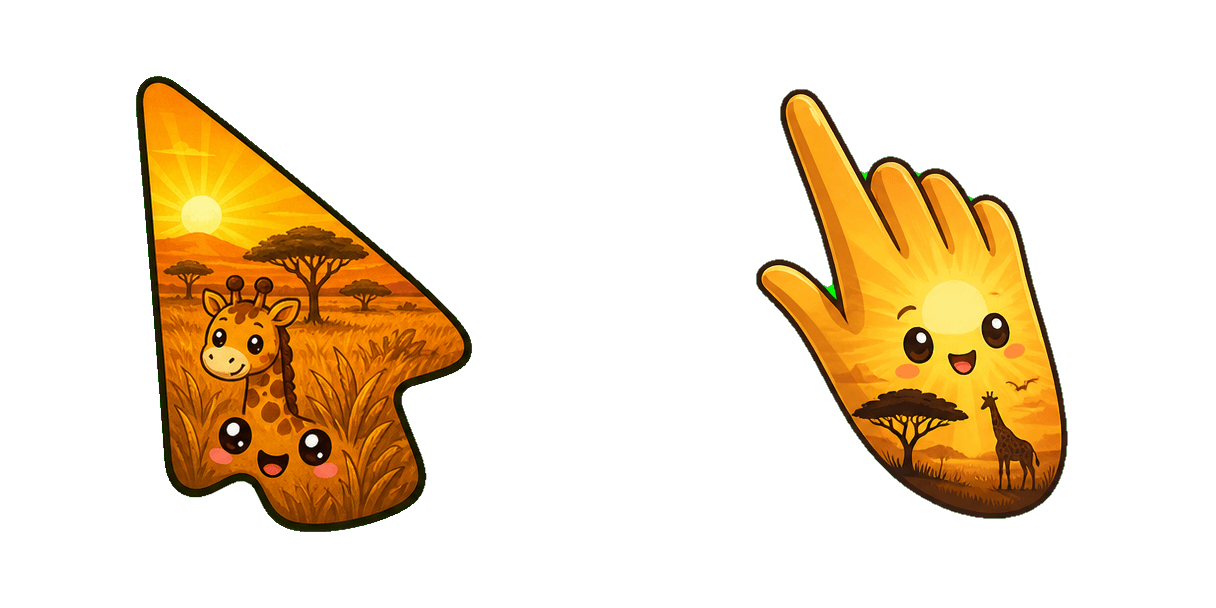 Africa Savanna Sunrise Cursor-Paket