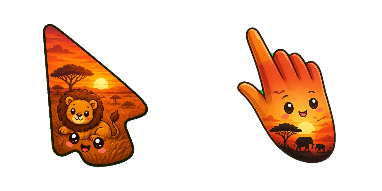 Africa Savanna Sunset Cursor-Paket