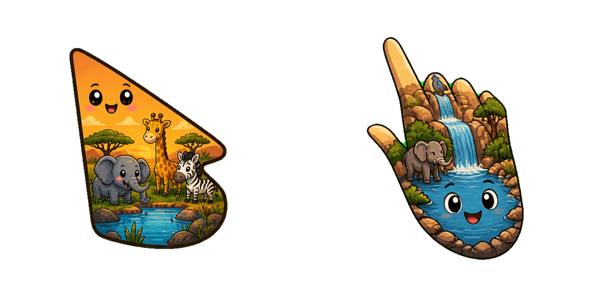 Africa Savanna Waterhole Cursor-Paket
