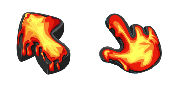 Lava Texture cute cursor