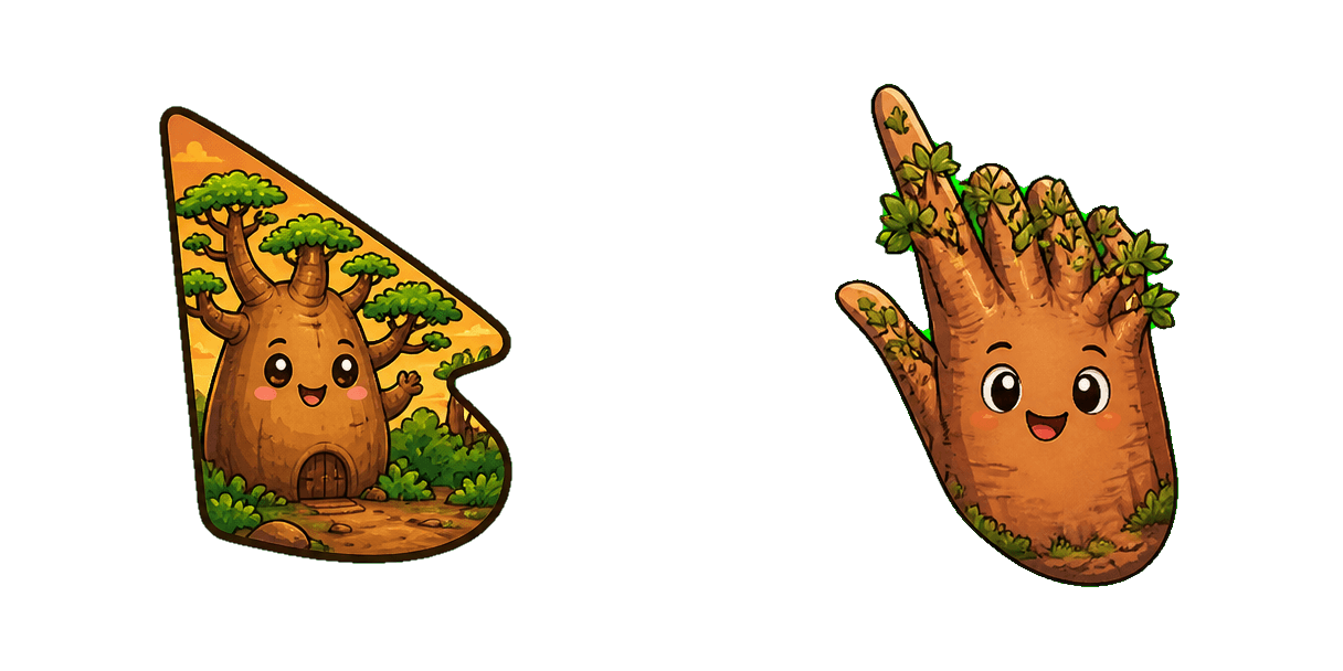 Africa Baobab Tree Cursor-Paket