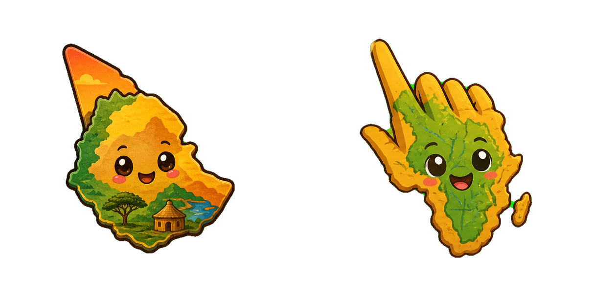 Ethiopia Map cursor pack