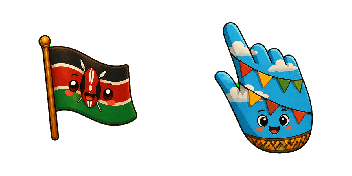 Kenya Flag Cursor-Paket