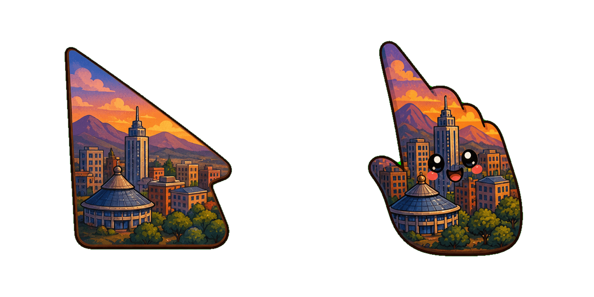 Lesotho Maseru Skyline Cursor-Paket