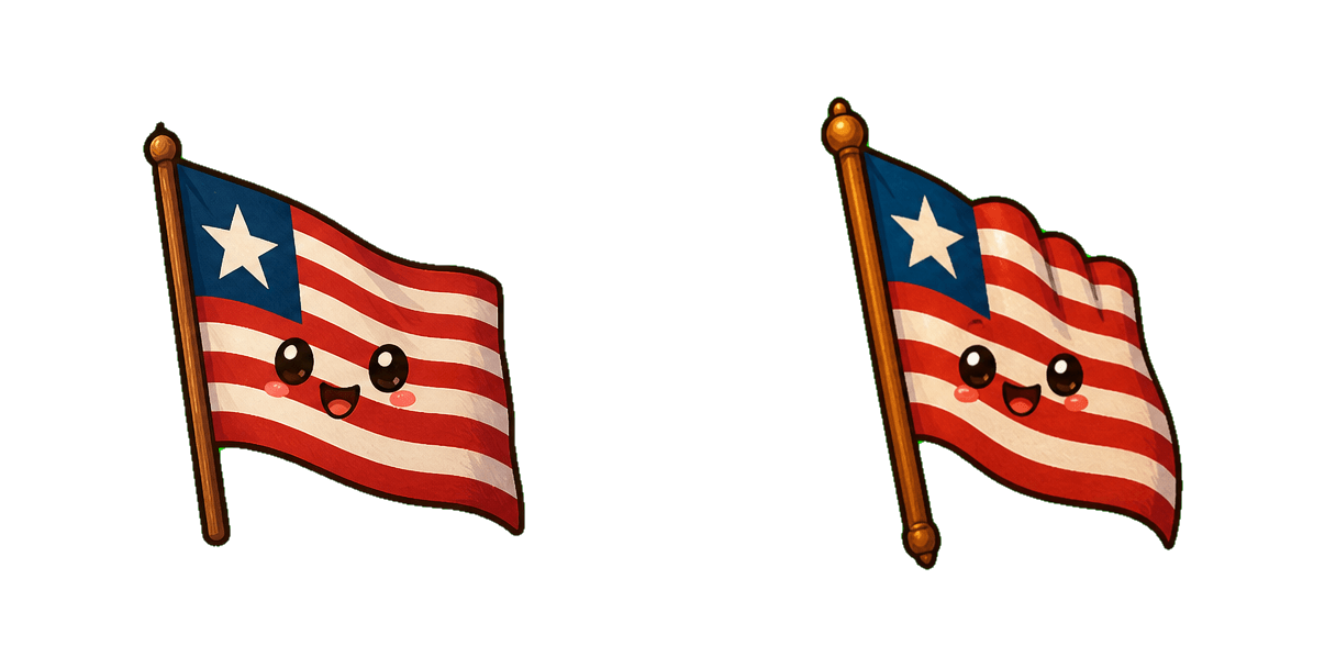 حزمة المؤشرات المخصصة Liberia Flag