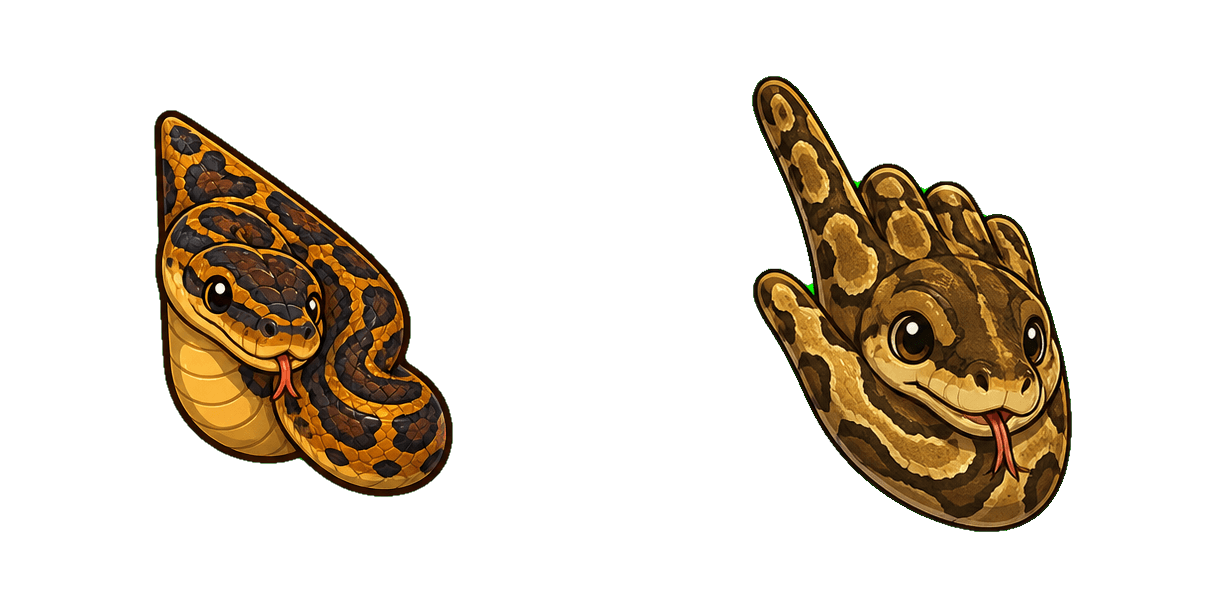African Rock Python cursor pack