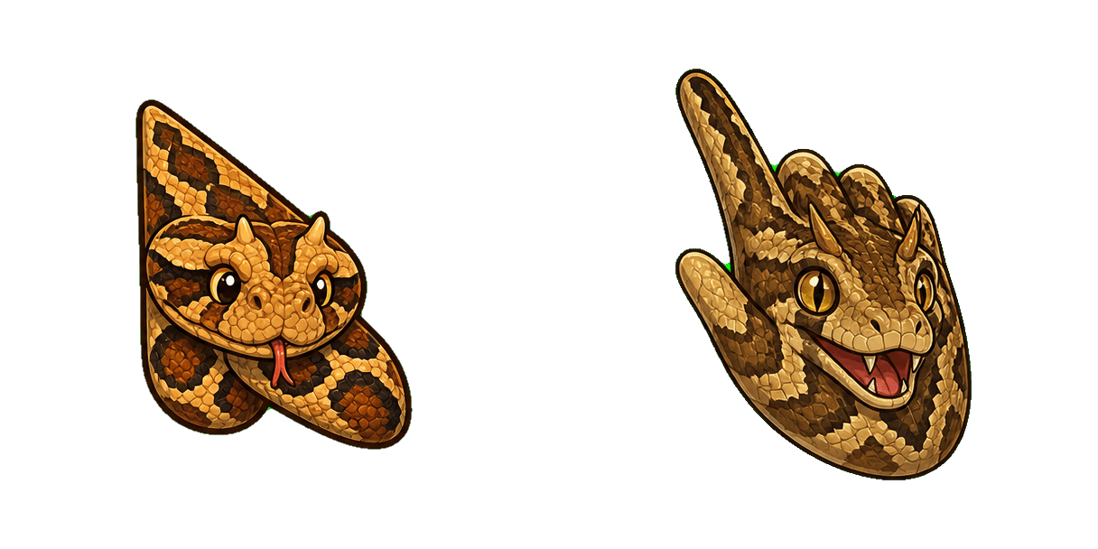 Gaboon Viper cursor pack