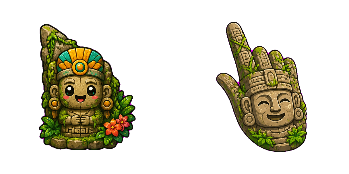 حزمة المؤشرات المخصصة Jungle Stone Idol