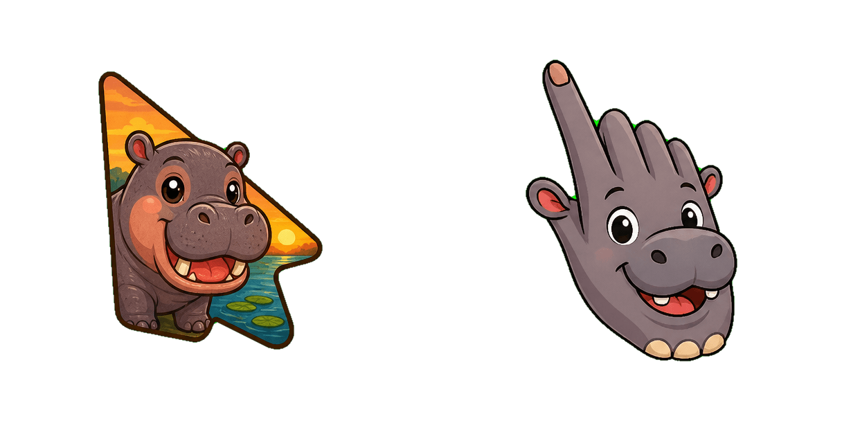 Common Hippopotamus Cursor-Paket