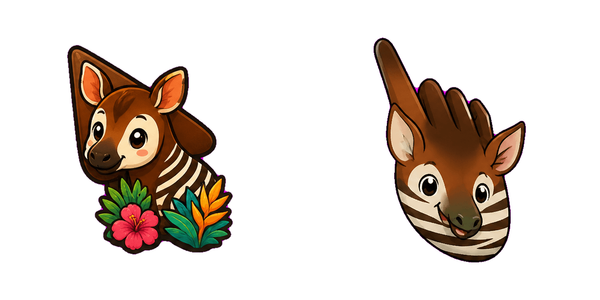 Jungle Okapi Cursor-Paket