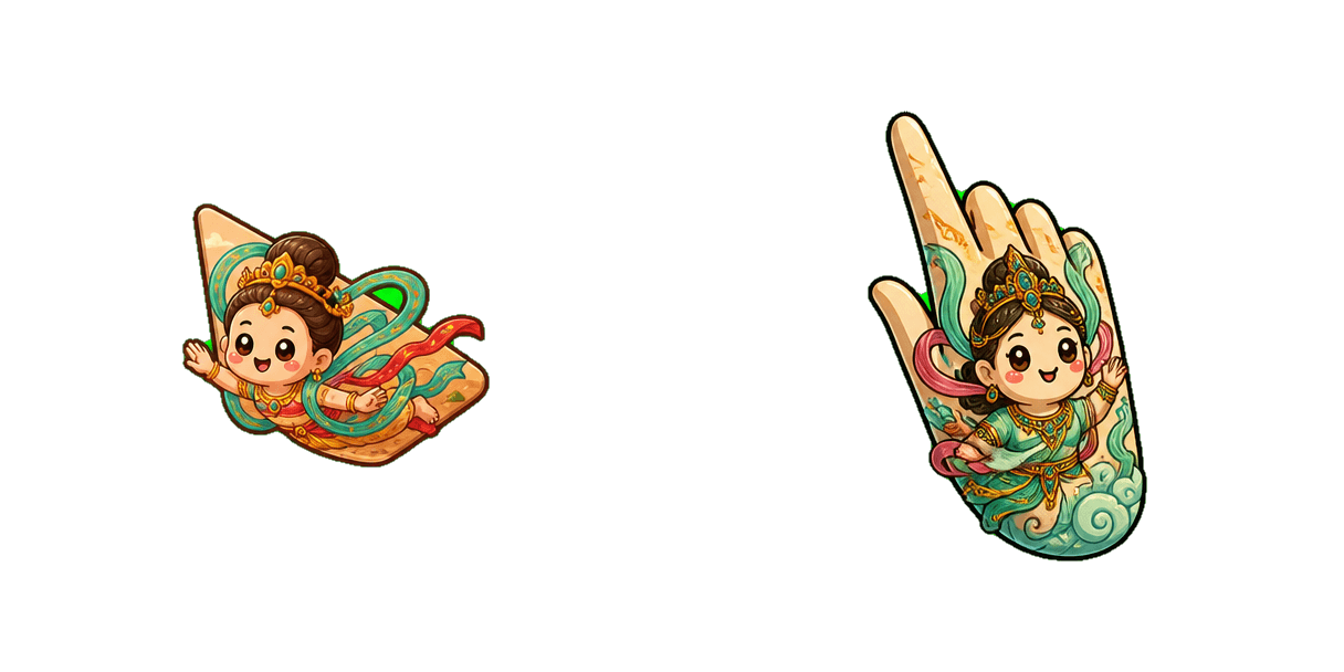 Dunhuang Flying Apsara cursor pack