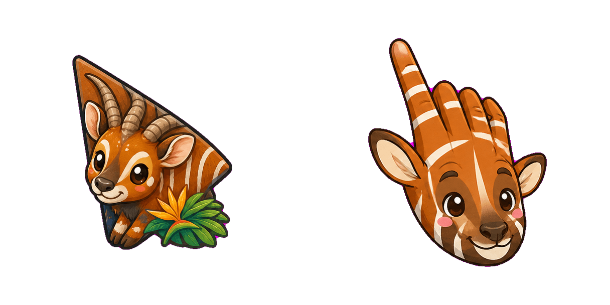 Jungle Bongo Antelope Cursor-Paket