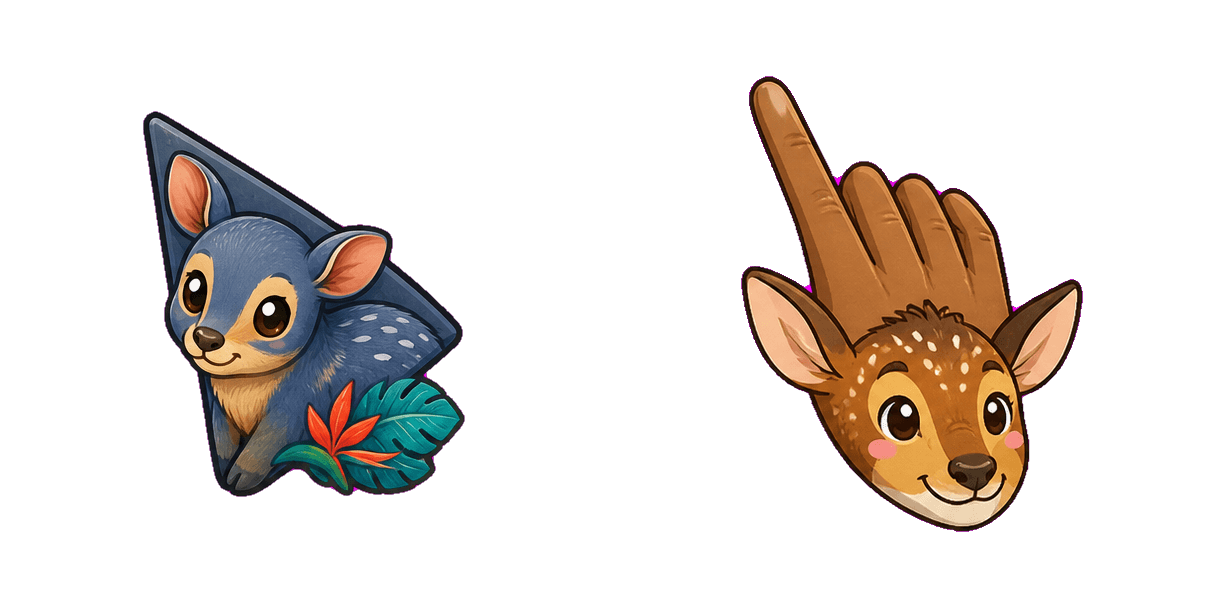 Jungle Blue Duiker Cursor-Paket