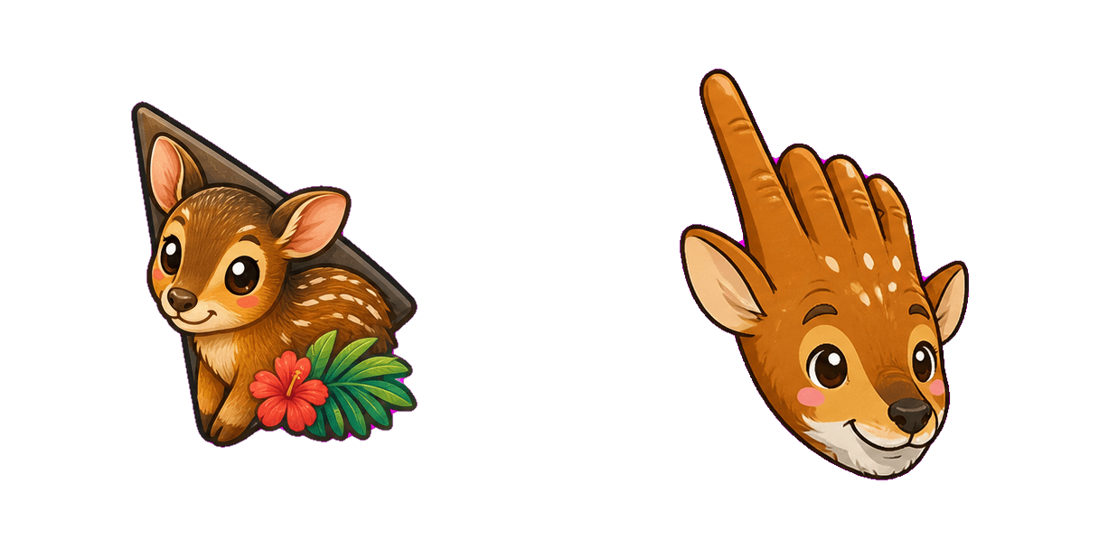 Jungle Mouse Deer Cursor-Paket