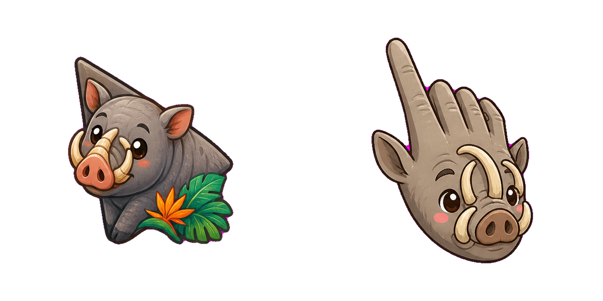 Jungle Babirusa Cursor-Paket