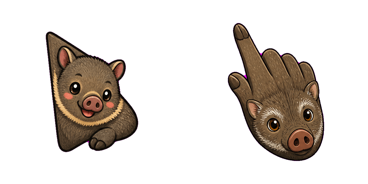 Jungle Collared Peccary Cursor-Paket