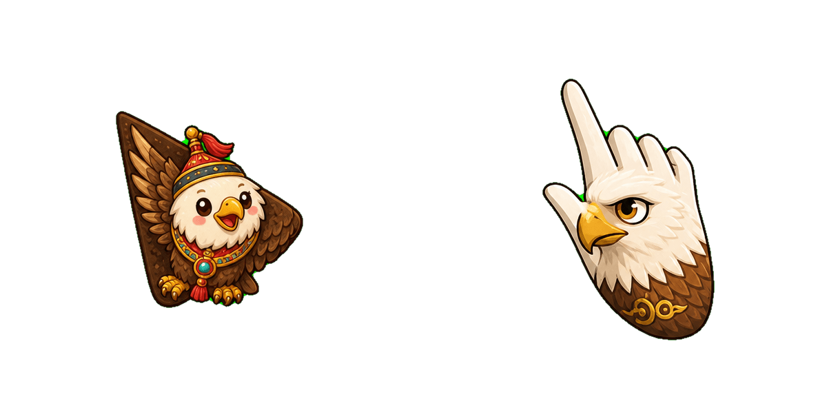 Pack de curseurs personnalisés Mongolian Eagle