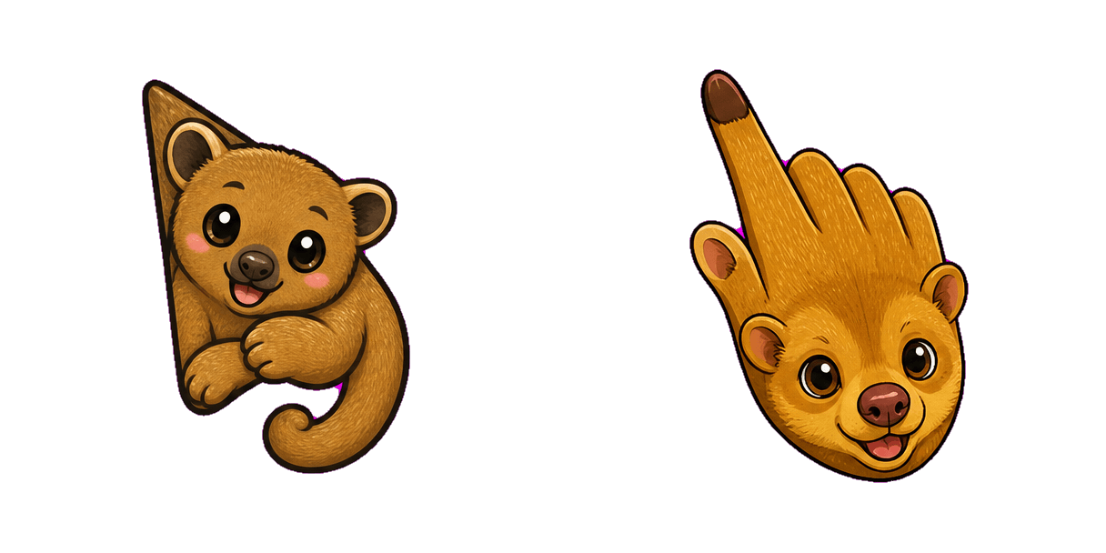 Jungle Kinkajou Cursor-Paket