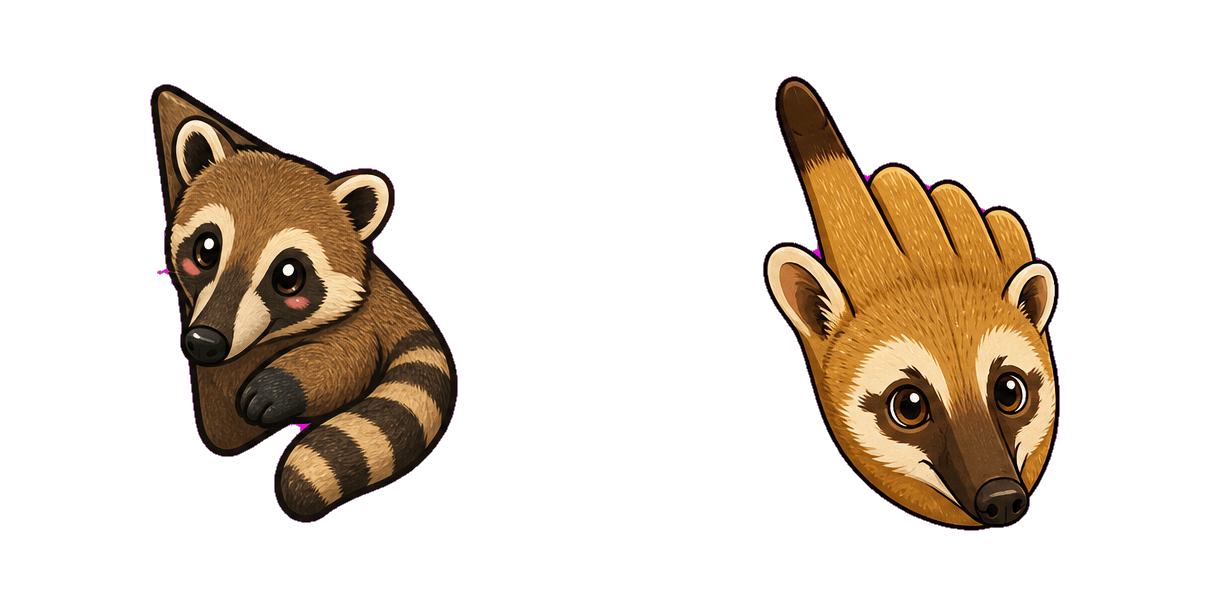 Jungle Coati Cursor-Paket
