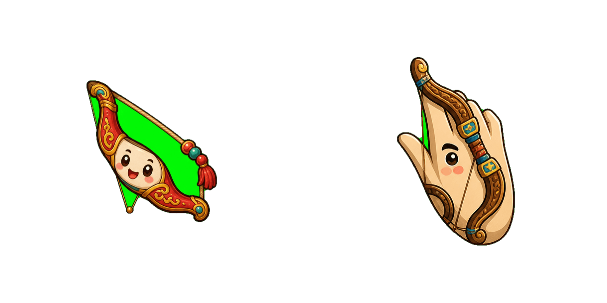 Mongolian Bow cursor pack