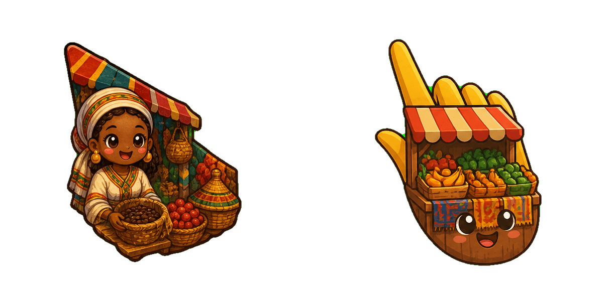 Ethiopia Traditional Market cursor pack