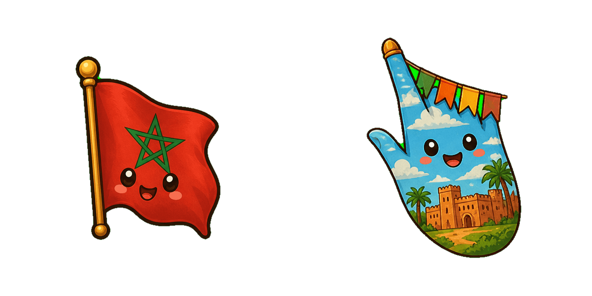 حزمة المؤشرات المخصصة Morocco Flag