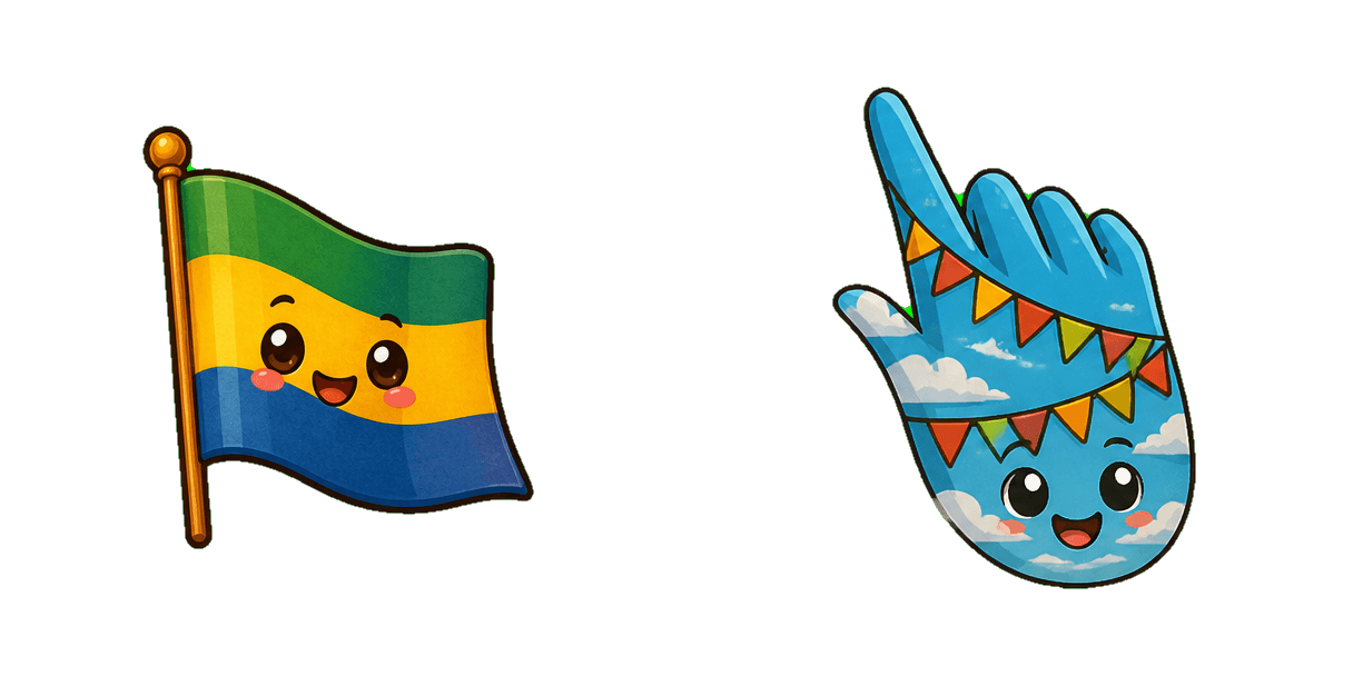 Gabon Flag cursor pack