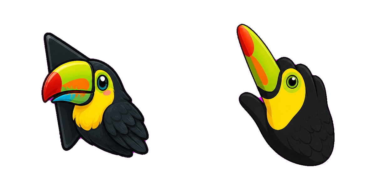 حزمة المؤشرات المخصصة Jungle Toucan