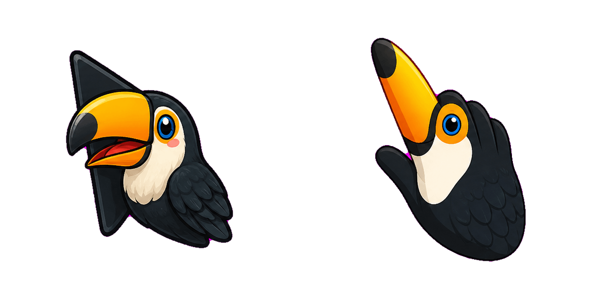 حزمة المؤشرات المخصصة Jungle Toco Toucan