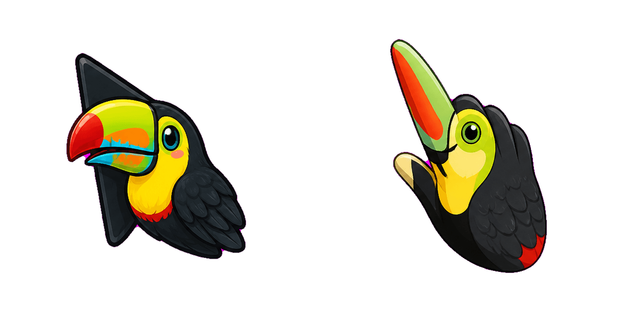 حزمة المؤشرات المخصصة Jungle Keel-Billed Toucan