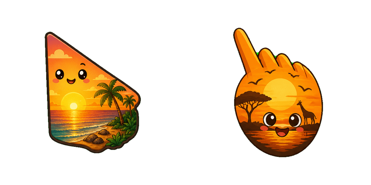 Gabon Golden Sunset cursor pack